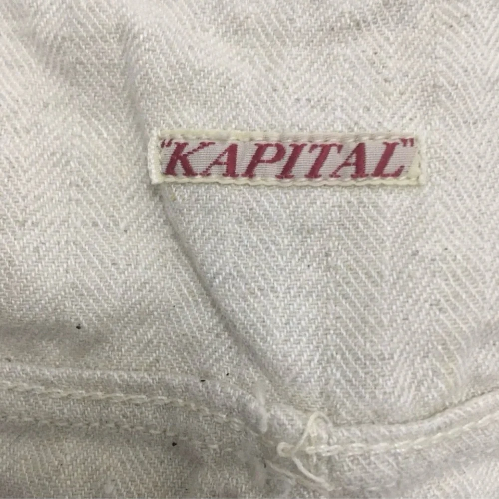 Kapital Vintage Off-White Textured Fabric Vest - Picture 3 of 4